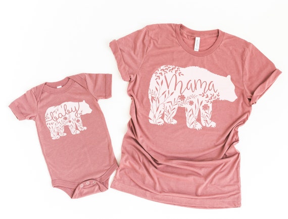 Mama Bear Shirt SET // Baby Bear Shirt // Mommy And Me | Etsy