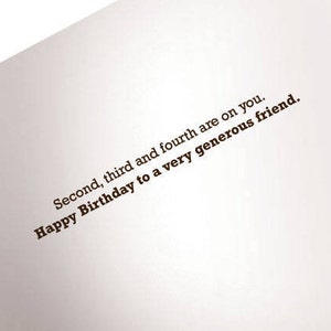 First Round Is On Me Birthday Card image 2