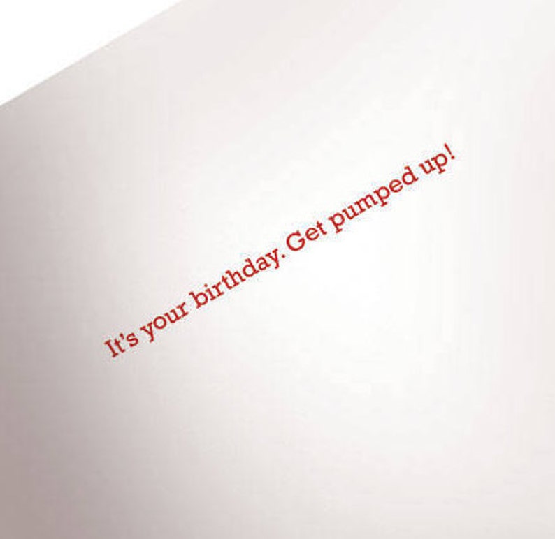 Get Pumped Up Birthday Card image 2