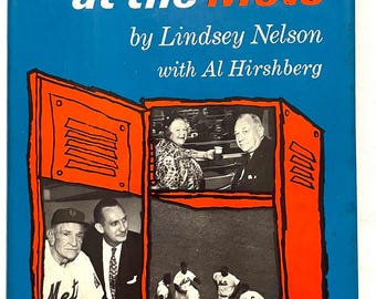 Backstage at the Mets Lindsey Nelson w/ Al Hirshberg Hardcover Book 1966 Casey Stengel NY Mets