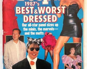 People Magazine 1987 Best & Worst Dressed Photos Princess Di Princess Stephanie Liz Taylor Diane Keton Robert Redford Madonna Bruce Willis