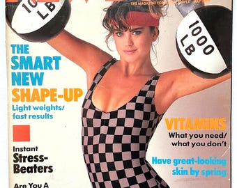 Kathy Ireland New Body Magazine May, 1984 Los Angeles Olympics Preview Carl Lewis, Greg Louganis