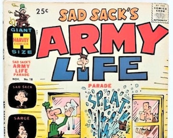 Sad Sack's Army Life November 1967 Volume 1 Number 18 Giant Size Harvey Comic