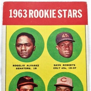 1963 Rookie Stars Topps #158 Good Condition