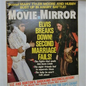 Movie Mirror Magazine Elvis Cover March 1974