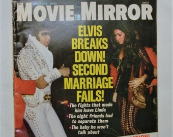 Movie Mirror Magazine Elvis Cover March 1974