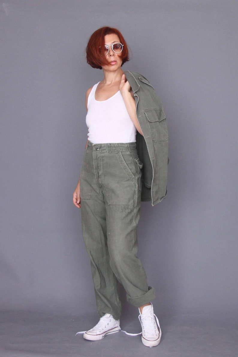 olive green army pants