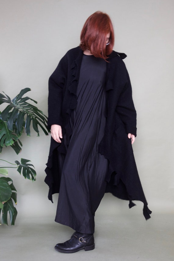 felt waterfall coat