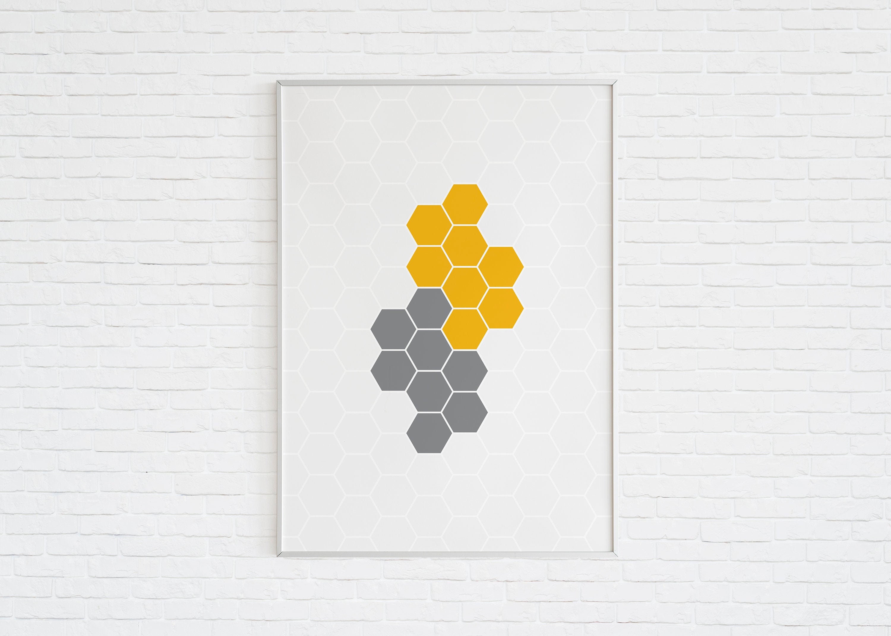 - Israel Poster Etsy Hexagon