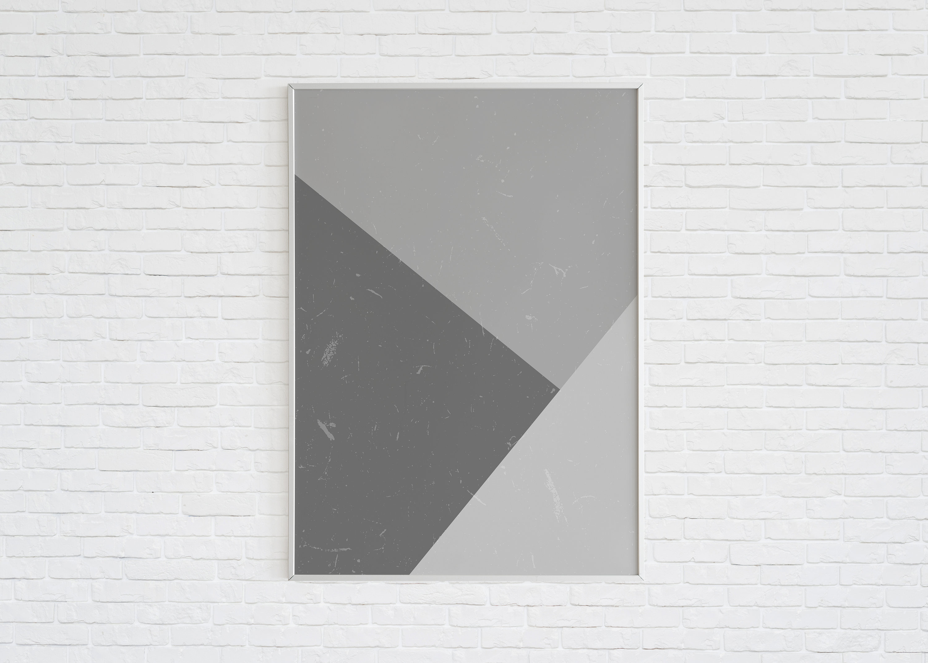 Minimalist Black and White Wall Art, White Gray Abstract Print, Shades of Gray Geometric