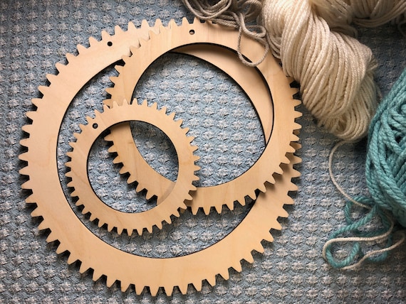 3 Pack of Circle Looms - Wooden Looms, weaving frames, round looms - Made by us in the USA!