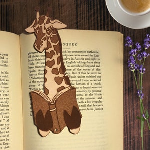 Bookmark - Personalized LEATHER Giraffe Bookmark - Personalized LEATHER Giraffe