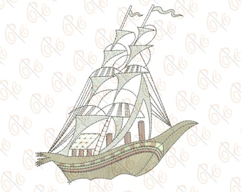 Boat embroidery  etsy Boat embroidery  etsy