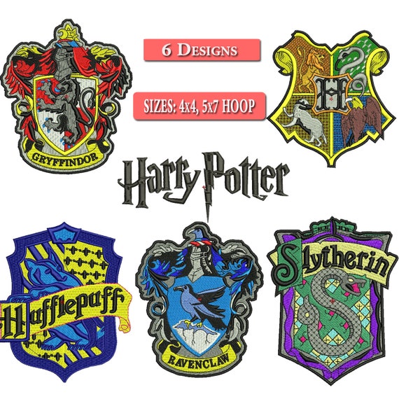 Harry Potter Embroidery Design set Of 6 Harry Potter Etsy