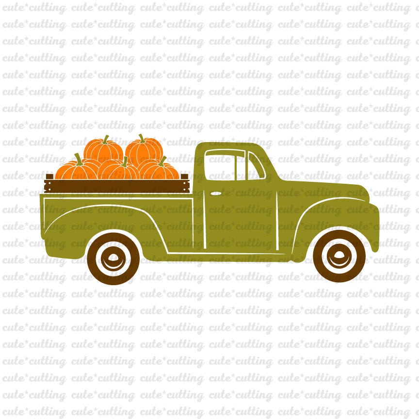 Download Truck with pumpkins svg Halloween Harvest Thanksgiving svg ...