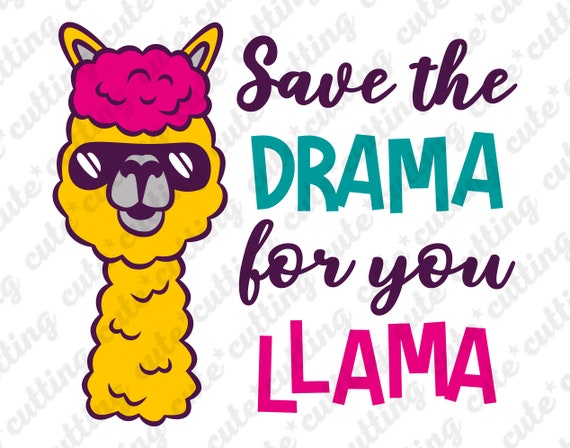 Download Clip Art Llama Svg Cricut Drama Llama Svg Pdf Cutting File For Silhouette Cameo Curio No Prob Llama Svg Llama Shirt Alpaca Svg Dxf Portrait Art Collectibles