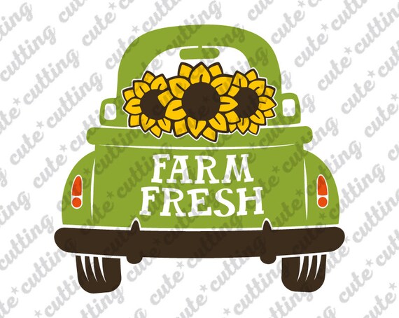 Free Free 70 Vintage Truck With Sunflowers Svg SVG PNG EPS DXF File