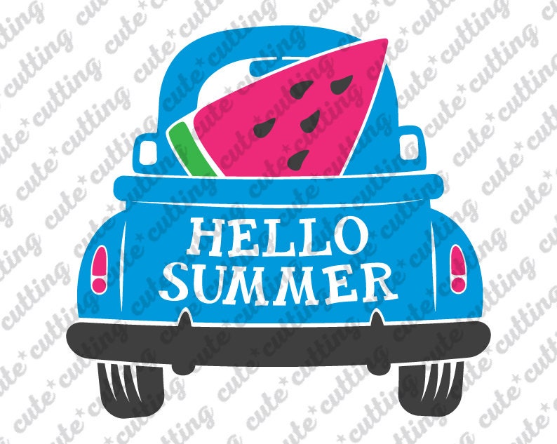 Download Cricut Jpeg Summer Svg Png Cut File For Silhouette Cameo Watermelon Truck Svg Summer Truck Svg Pdf Truck With Watermelon Svg Dxf Clip Art Art Collectibles