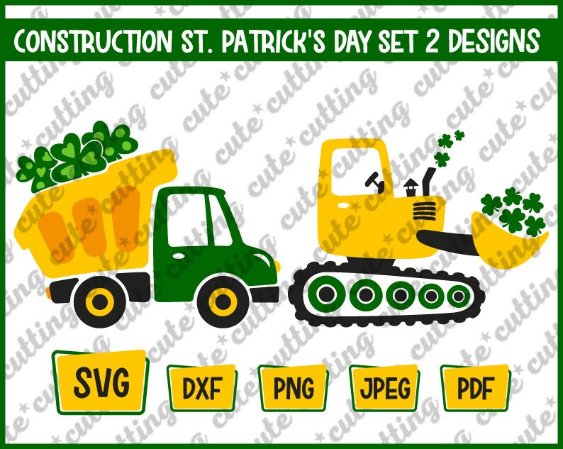 Download St Patricks Day Svg Shamrock Dump Truck Svg Shamrock Etsy