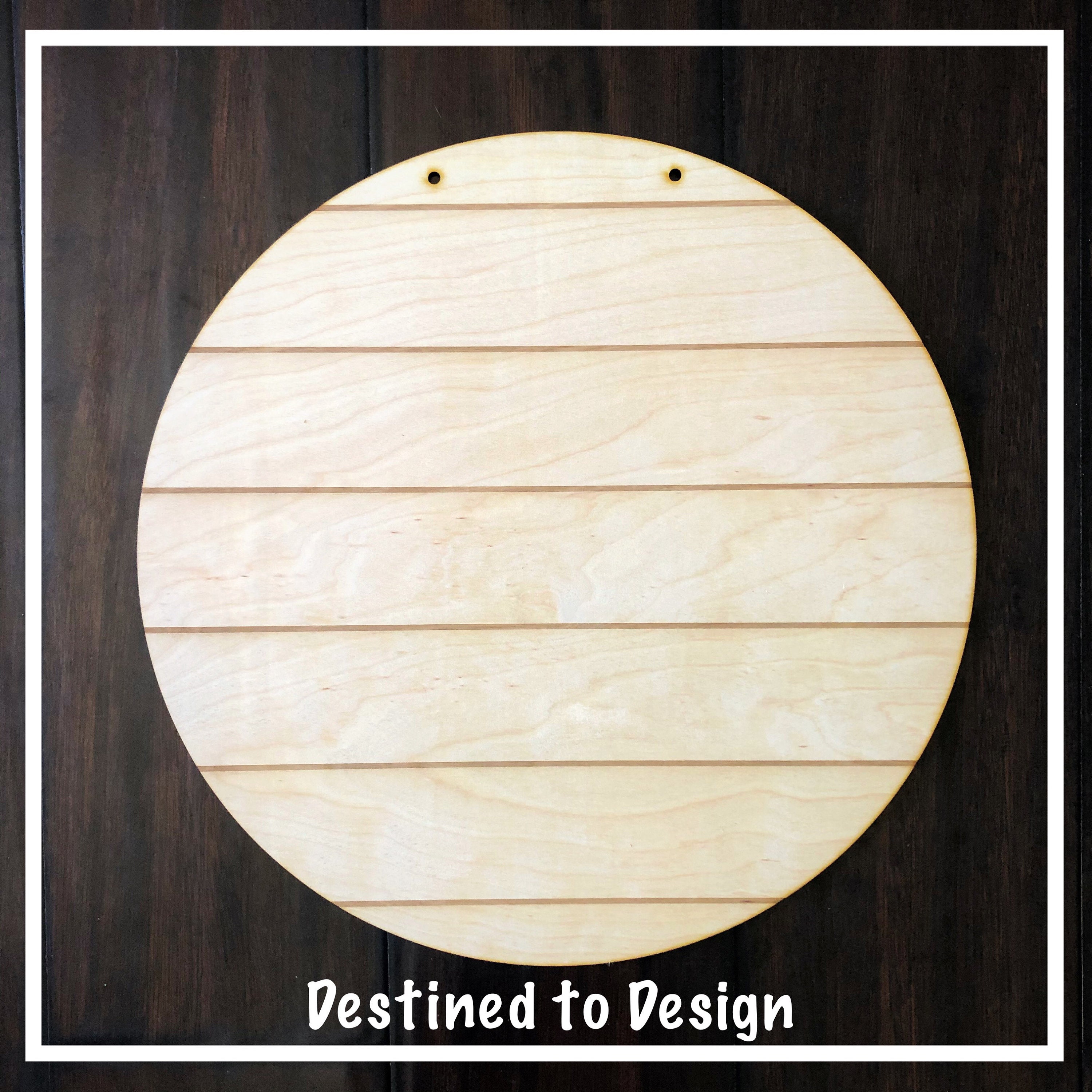 Shiplap Round Door Hanger Blank Etsy