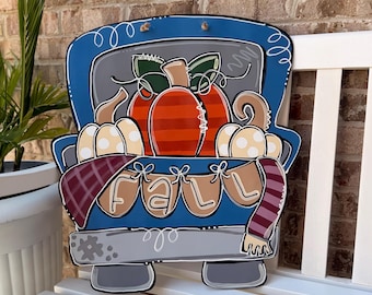 Fall Truck Door Hanger Pumpkin Decor