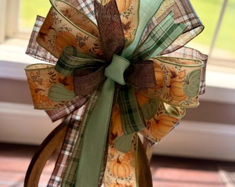 Fall Bow Mailbox Bow Lantern Bow
