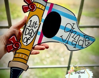 First Day of School Photo Prop Chalkboard Sign