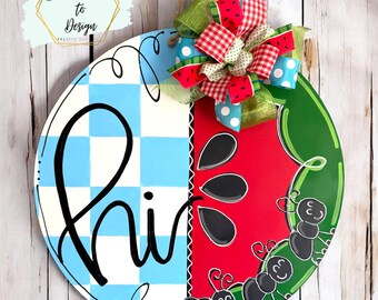 Letrero de verano con decoración de hormigas para picnic