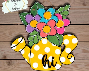Colgador de puerta con forma de regadera de primavera