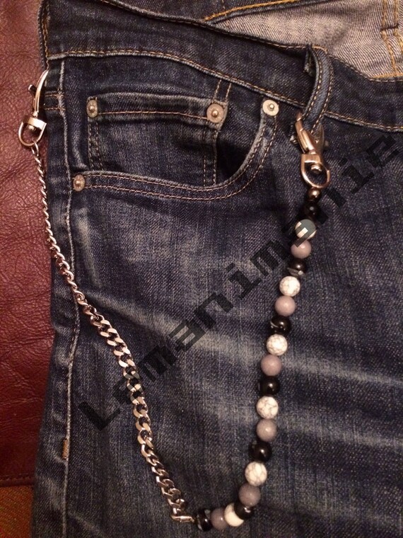 mens chain jeans