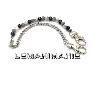 Cadena de jeans de hombre cadena de jeans blancos y negros