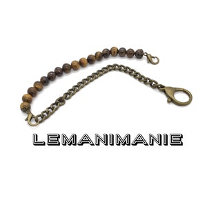 Brown man jeans chain