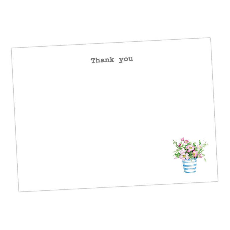Flower Pot Postcards taken from an Original Watercolour Notecards Notelets Thank you Cards Blank Cards