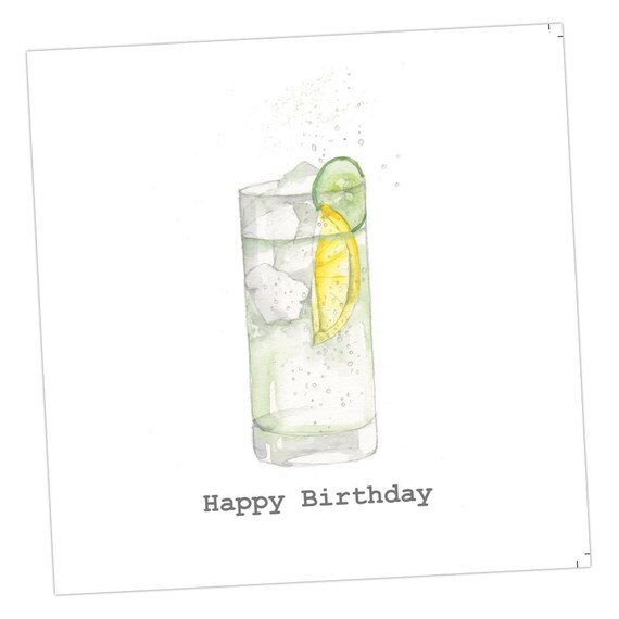 Joyeux Anniversaire Gin Tonic Embellished Card Tire Dune Etsy Joyeux Anniversaire Gin Tonic Embellished Card Tire Dune Etsy