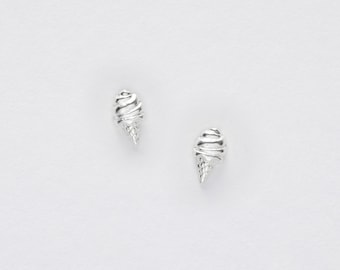 Silver Studs / Silver Ice Cream Stud Earrings / Gift for Her / Jewellery / Silver Earrings / Ice Cream Earrings / Letterbox Gift