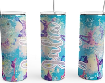 Personalized Cheerleading Tumbler, Vacuum Sealed Stainless Steel