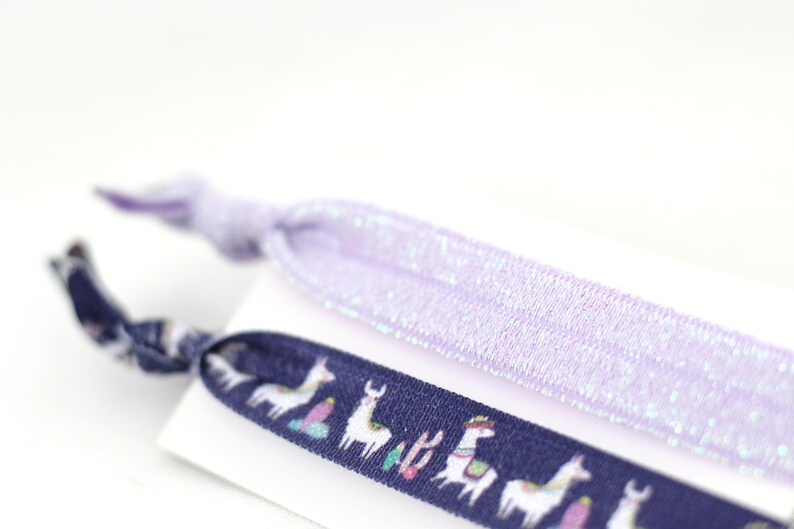 Knotted Ties Knotted Hair Knotted Elastic Loop Llama Etsy