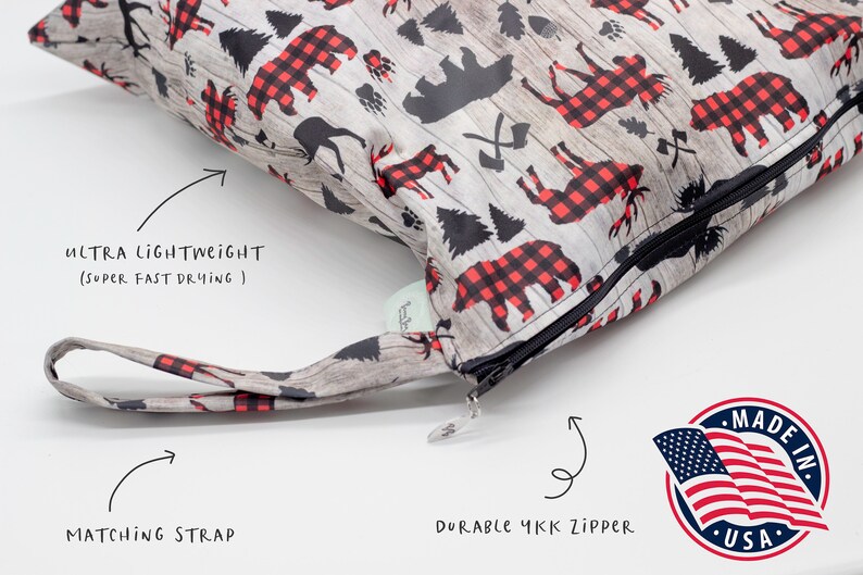Wet Bag Baby Wet Bag Cloth Diapers Buffalo Plaid Baby Lumberjack Wet Bag Lumberjack Baby Shower Wilderness Baby Lumberjack Baby