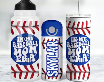 Baseball Mom Era Water Bottle Set