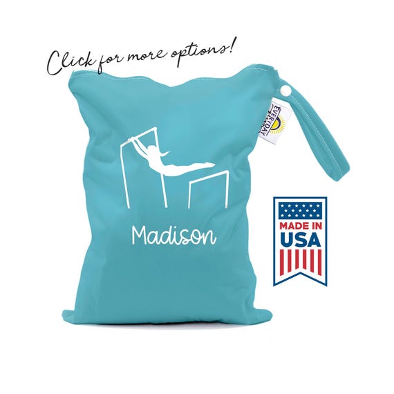 Personalized Gymnastics Grip Bag - Waterproof PUL Fabric - Team Colors