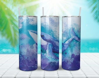 Whale Skinny Tumbler