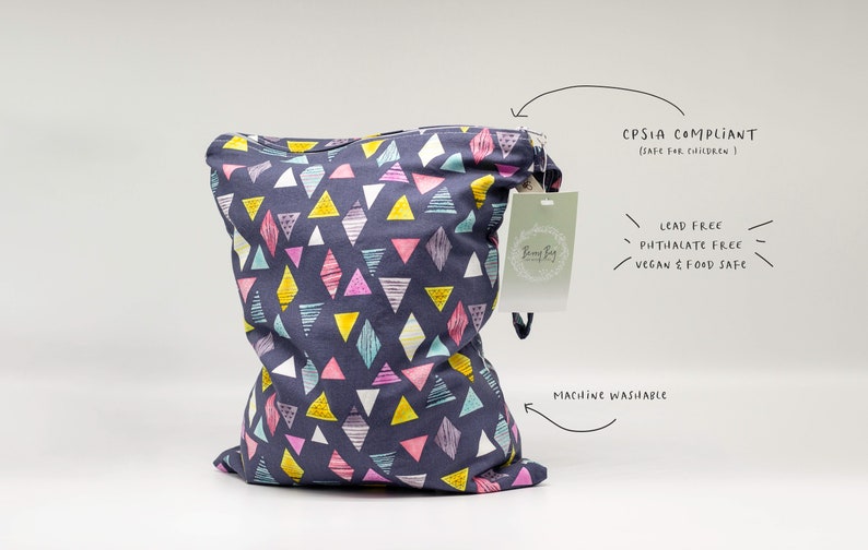 Unisex Baby Bag Geometric Baby Nursery Wet Bag Baby Geometric Baby Geometric Baby Shower Geometric Bag Triangle Bag