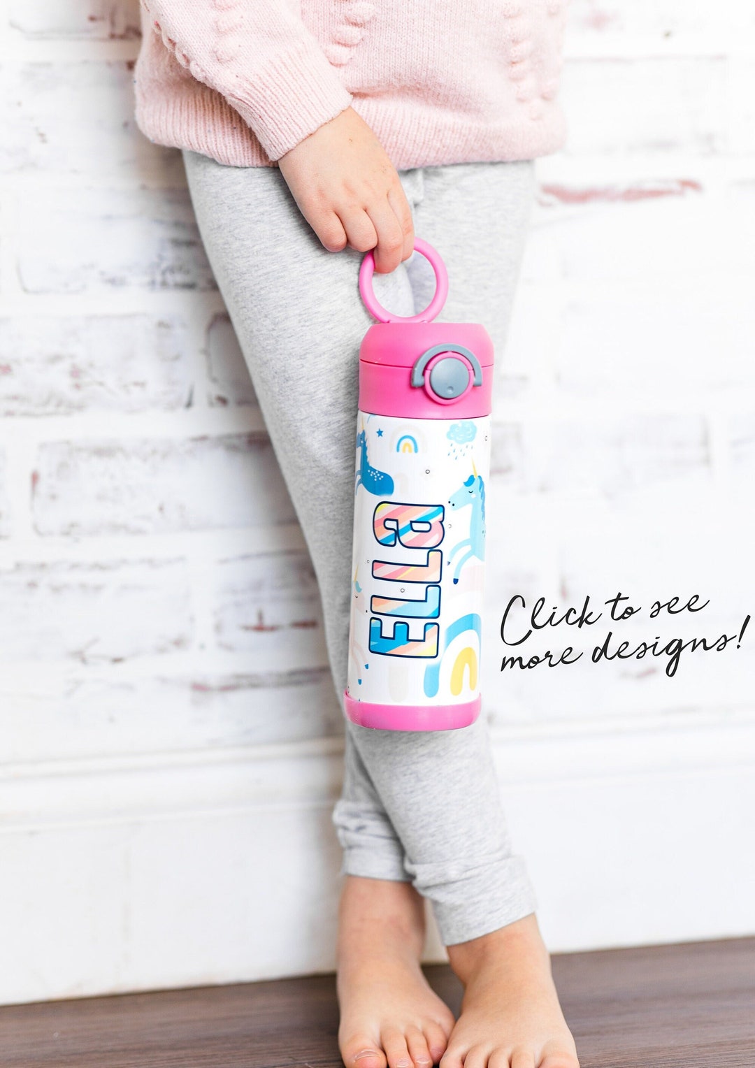 Custom Stainless Steel Water Bottle for Girls: 12 Oz Double Wall ...