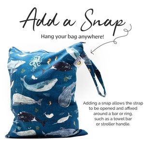 Whale Wet Bag in Four Sizes zdjęcie 5