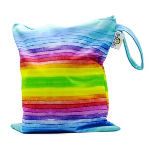 Rainbow Wet Bag, Wet Bag, Wet Dry Bag, Beach Bag No name, No snap