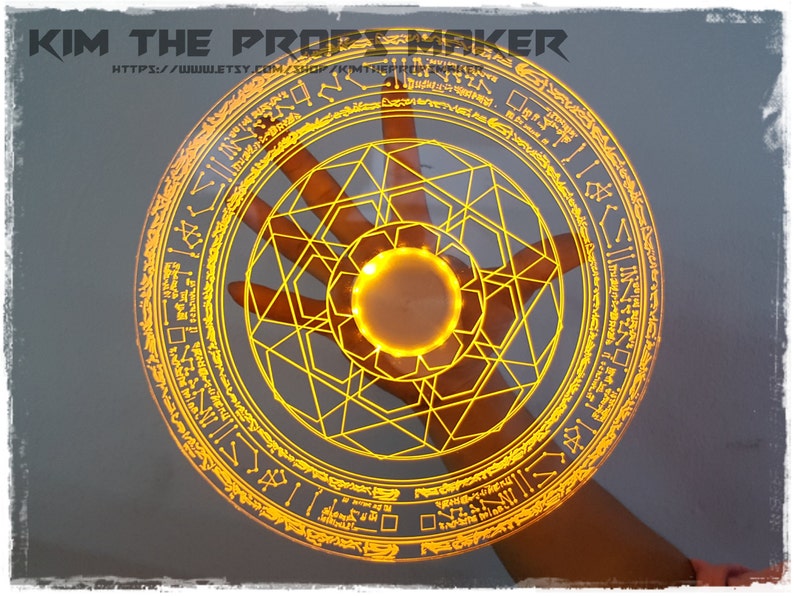 Film accurate Doctor strange Light up magic spell disc | Etsy