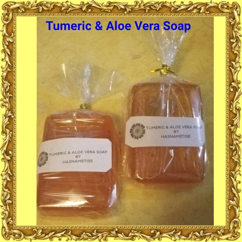 Turmeric & Aloe Vera Soap Natural Skin Lighteninf Soap With Etsy
