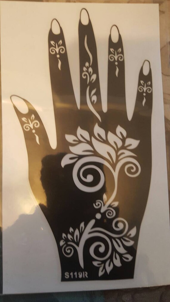 Henna Stencil Etsy