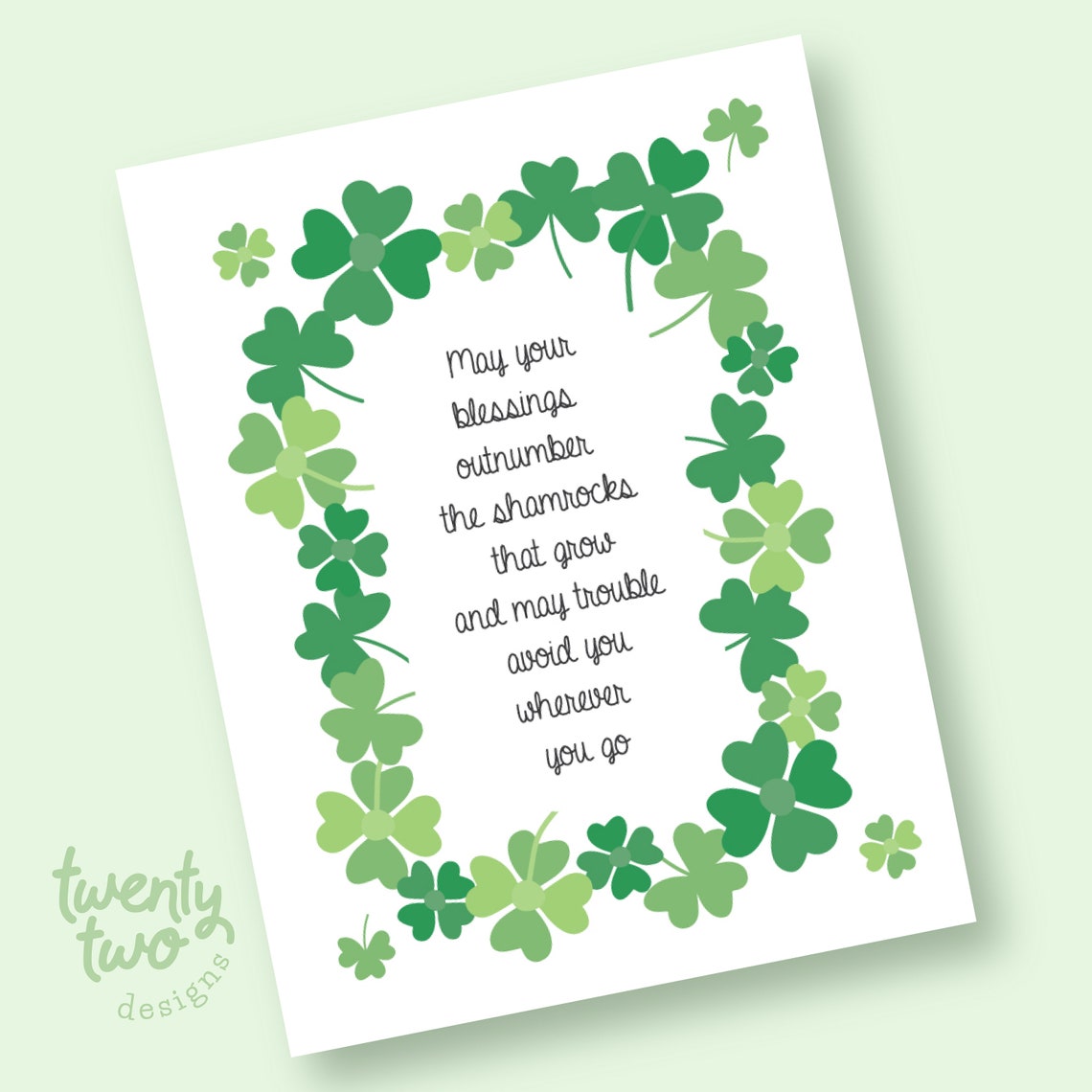 st patricks day card racy