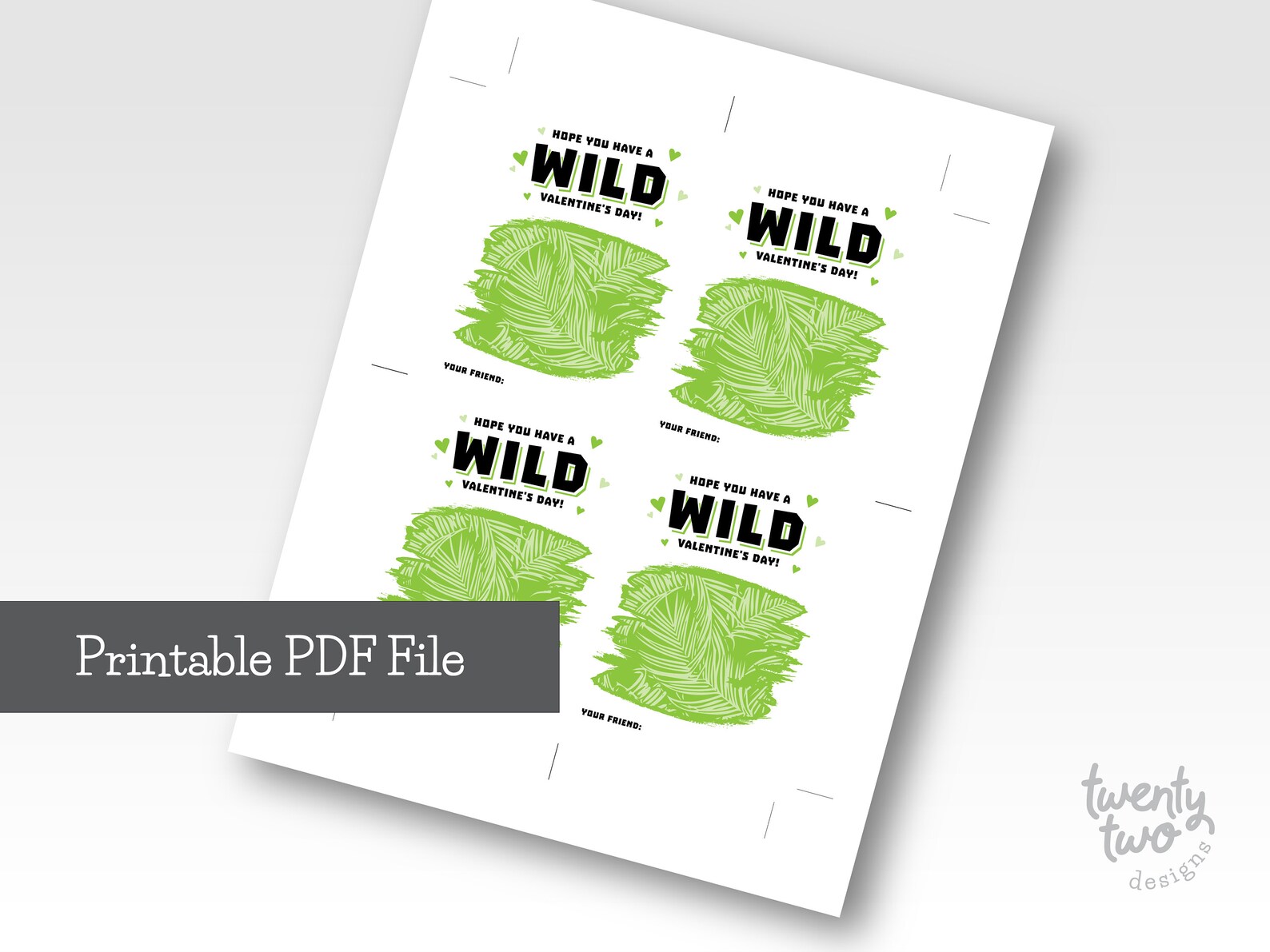 Printable Animal Valentine Card Zoo Animal Valentine - Etsy